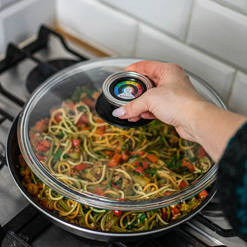 Hőmérős fedőfogantyú (0°C-tól +120°C-ig) Ø8,5 cm - 4