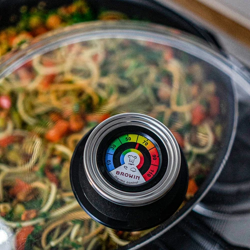 Hőmérős fedőfogantyú (0°C-tól +120°C-ig) Ø8,5 cm - 5