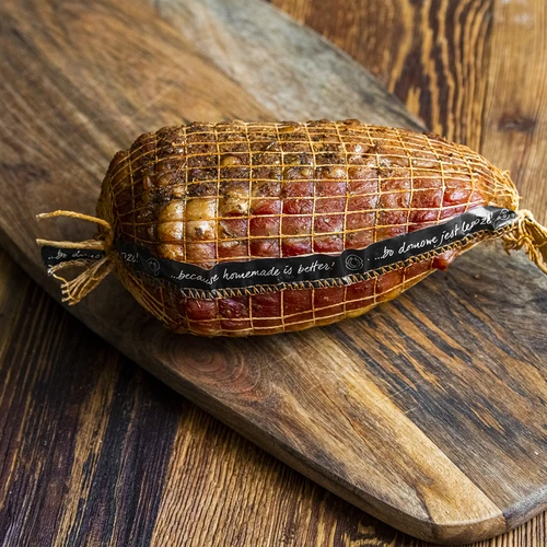 Húsipari háló címkével, 15 cm x 4 m, 125°C hőállósággal - 4