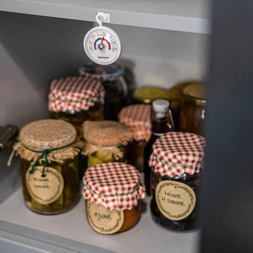 Hűtőszekrényekhez és fagyasztókhoz való hőmérő (-35 °C-tól +45 °C-ig) Ø 5 cm - 6