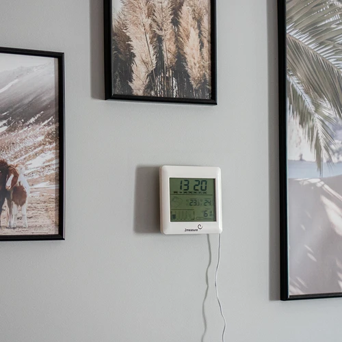 Időjárás-állomás – elektronikus, háttérvilágítású, szondás, fehér - 10