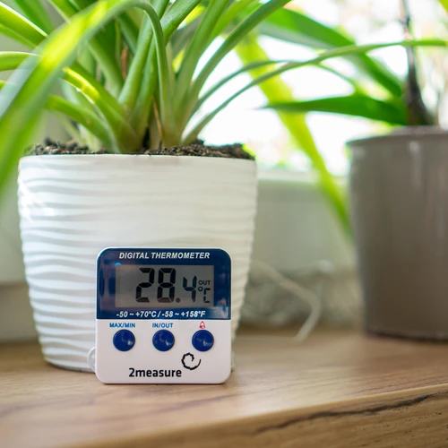 Időjárás-állomás – elektronikus, szondás, fehér - 5