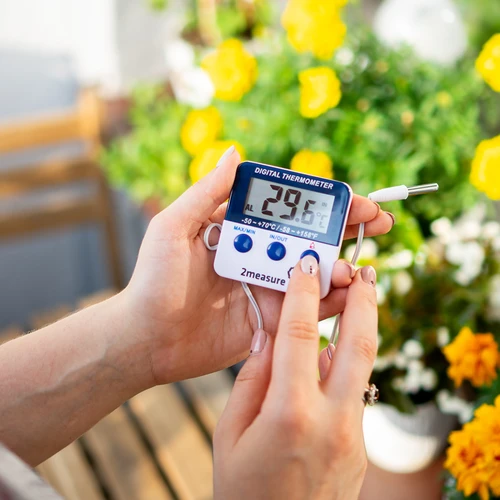 Időjárás-állomás – elektronikus, szondás, fehér - 8