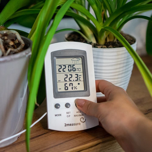 Időjárás-állomás – elektronikus, szondás, fehér - 8