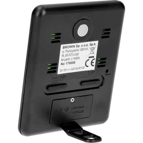 Időjárás-állomás – elektronikus, vezeték nélküli, fekete - 3