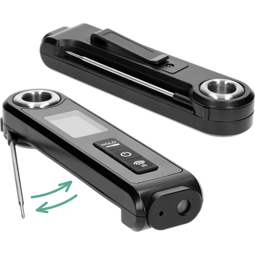 Infravörös konyhai hőmérő, kompakt, összecsukható szondával - 4