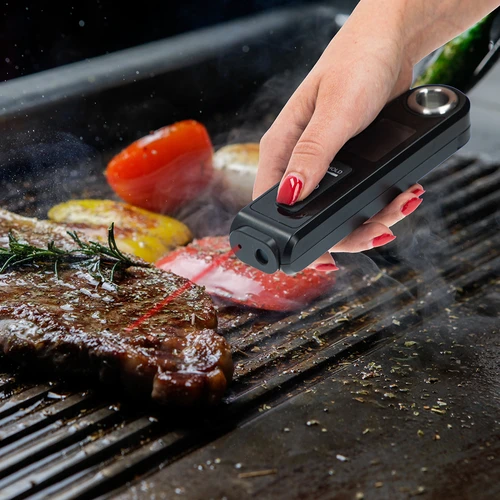 Infravörös konyhai hőmérő, kompakt, összecsukható szondával - 14