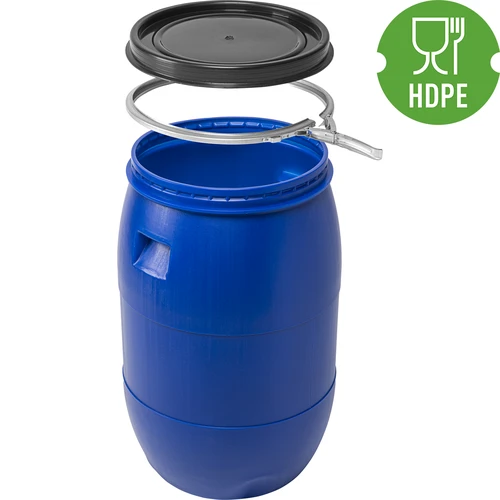 Káposztás hordó 85 L, szorítógyűrűvel, kék, Sterk - 3