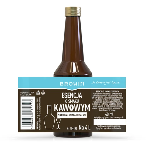 Kávéízű esszencia természetes aromákkal 4 literhez – 40 ml - 4