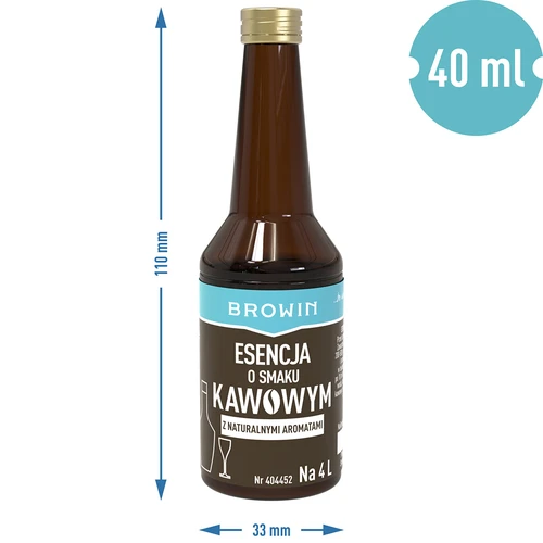 Kávéízű esszencia természetes aromákkal 4 literhez – 40 ml - 7
