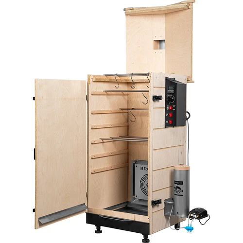 Keret nélküli dragON PLYWOOD NATURE füstölő digitális vezérlővel, 200 l - 3