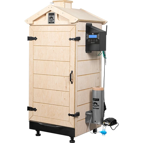 Keret nélküli dragON PLYWOOD NATURE füstölő Wi-Fi-s vezérlővel, 200L - 2