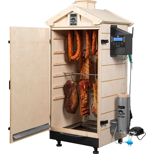 Keret nélküli dragON PLYWOOD NATURE füstölő Wi-Fi-s vezérlővel, 200L - 4