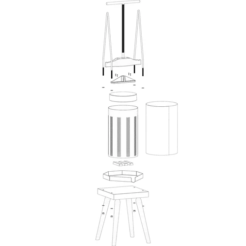 Keretes gyümölcsprés – fémkosárral, 10 l-es - 4