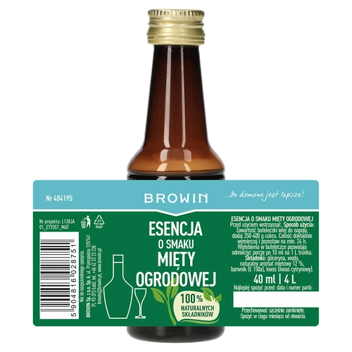 Kerti menta ízű esszencia 4 L-hez, 40 ml - 4