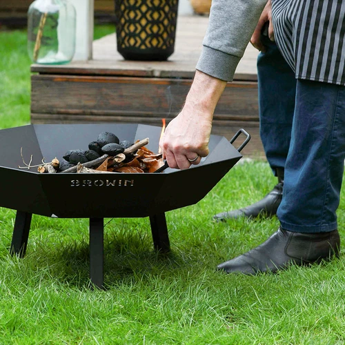 Kerti tűzrakó ø 70 cm – loft stílusú - 10