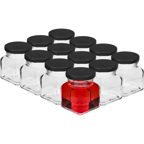 Készlet: 12 x 120 ml-es üveg + 30 db címke fűszerek feliratozásához - 3