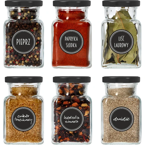 Készlet: 12 x 150 ml-es üveg + 30 db fűszercímke - 16