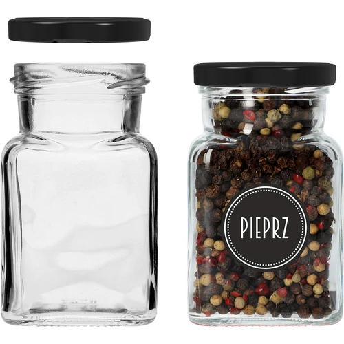 Készlet: 12 x 150 ml-es üveg + 30 db fűszercímke - 7