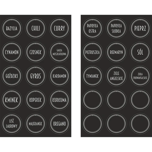 Készlet: 12 x 150 ml-es üveg + 30 db fűszercímke - 5