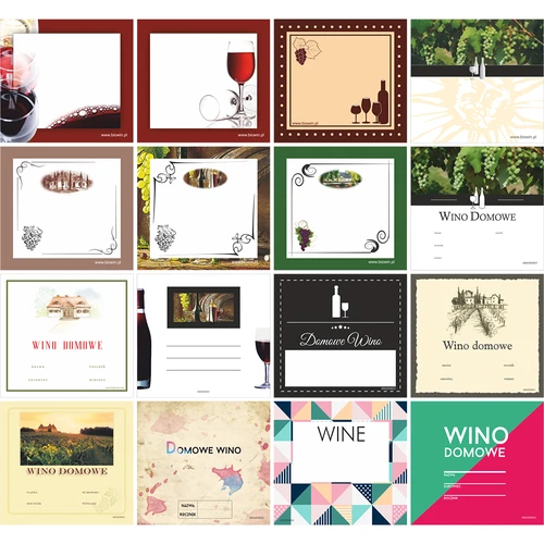 Készlet: parafadugók + címkék + zsugorkapszulák - 8 db - 2