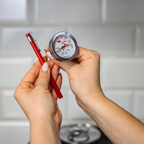 Kétskálás hőmérő (30°C-tól 100°C-ig) / (50°C-tól 300°C-ig) 13,0cm - 5