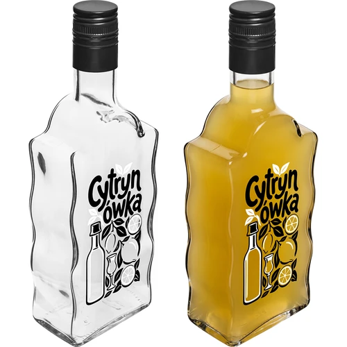 Klasztorna 500 ml-es üveg csavarzárral és „Cytrynówka” feliratos nyomattal, 1. minta - 4