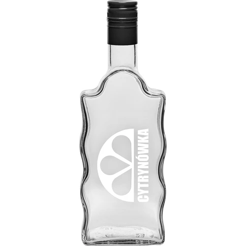 Klasztorna 500 ml-es üveg csavarzárral és „Cytrynówka” feliratú nyomattal – 2. minta