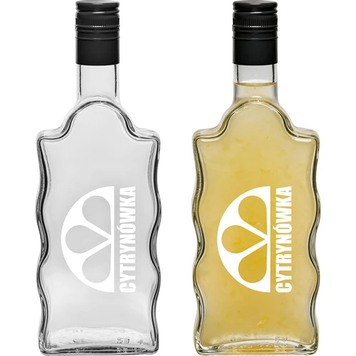 Klasztorna 500 ml-es üveg csavarzárral és „Cytrynówka” feliratú nyomattal – 2. minta - 3