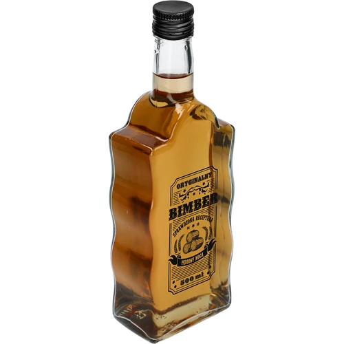 Klasztorna palack 500 ml, csavaros kupakkal, „Bimber” felirattal, 1 db - 2