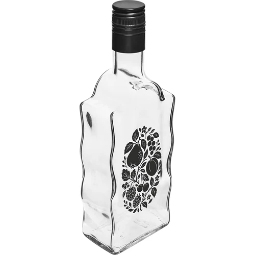 Klasztorna palack 500 ml, csavarzárral és „Gyümölcsök” nyomattal, 1-es minta