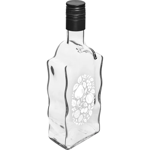 Klasztorna palack 500 ml, csavarzárral és „Gyümölcsök” nyomattal, 1-es minta