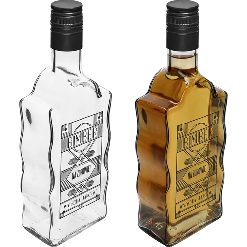 Klasztorna palack 500 ml, kupakkal és Bimber felirattal - 4