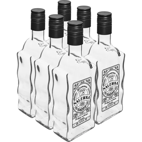 Klasztorna üveg 500 ml csavaros kupakkal, „Nalewka” felirattal, 1 db - 4