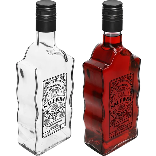 Klasztorna üveg 500 ml csavaros kupakkal, „Nalewka” felirattal, 1 db - 3