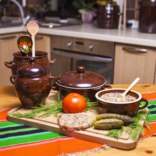 Kőedény - 0,5 L-es fazék zsírhoz, fedő nélkül - 2