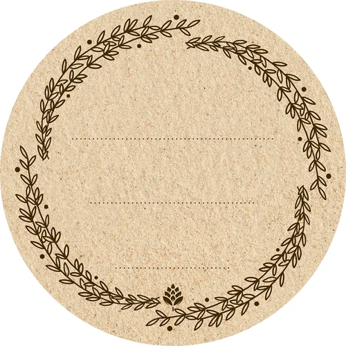 Kör alakú címkék Ø 66,5 mm csavaros tetőkre/befőttesüvegekre - 20 db - 2