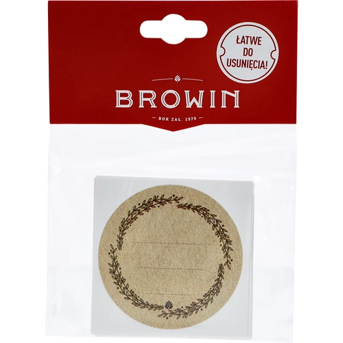 Kör alakú címkék Ø 66,5 mm csavaros tetőkre/befőttesüvegekre - 20 db - 4