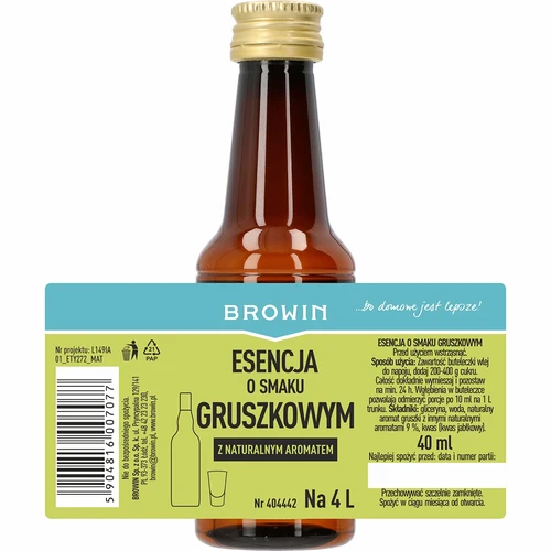 Körteízű esszencia – körtelikőr készítéséhez, 40 ml - 4