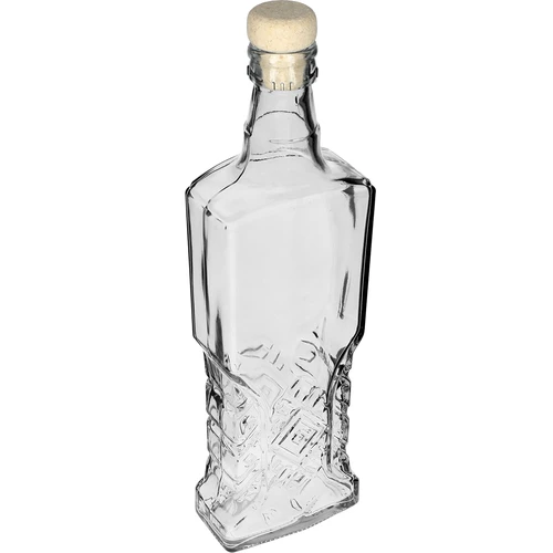 Kredences díszüveg 500 ml, parafadugóval - 3
