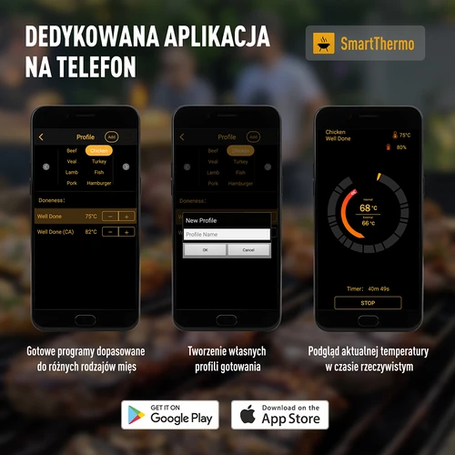 Kulináris hőmérő vezeték nélküli Bluetooth-szondával - 12