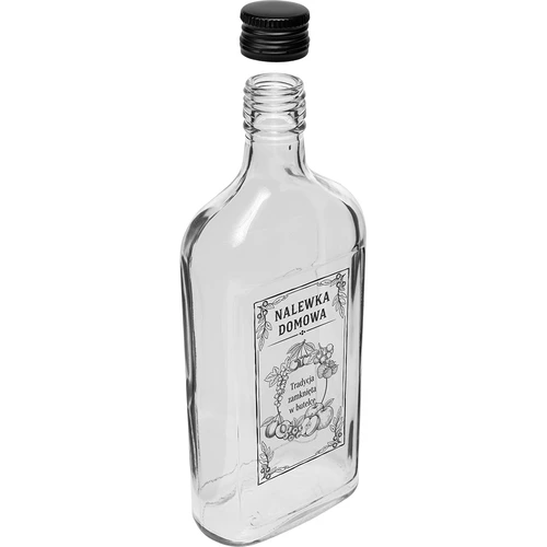 Laposüveg 500 ml csavaros kupakkal, „Házi likőr” felirattal, 1 db - 3