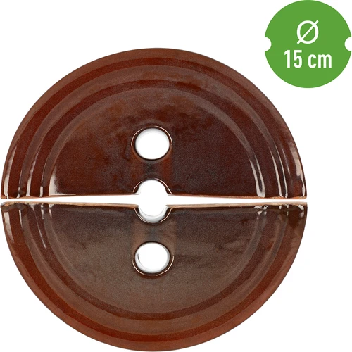 Leszorítókő hordókhoz, kőedényből készült, Ø 15 cm - 4