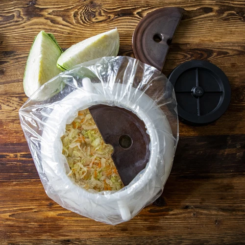 Leszorítókő hordókhoz, kőedényből készült, Ø 15 cm - 11