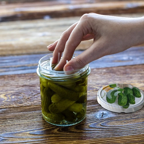 Leszorítórács – befőttekhez, savanyúságokhoz és ecetes készítményekhez – befőttesüvegekhez fi 82-66 - 3