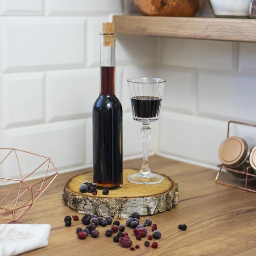 Likőrös üveg 200 ml, 6 db + 6 dugó 23/18 - 10