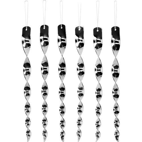 Madárriasztó – ezüst színű fényvisszaverő spirálok, 6 darab