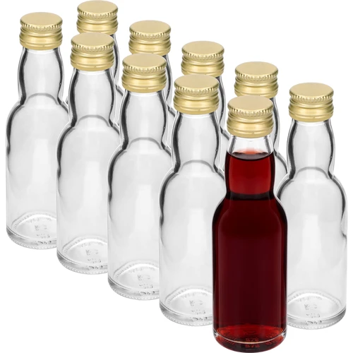 „Maluch” üvegcske aranyszínű kupakkal, 40 ml, 10 db - 2