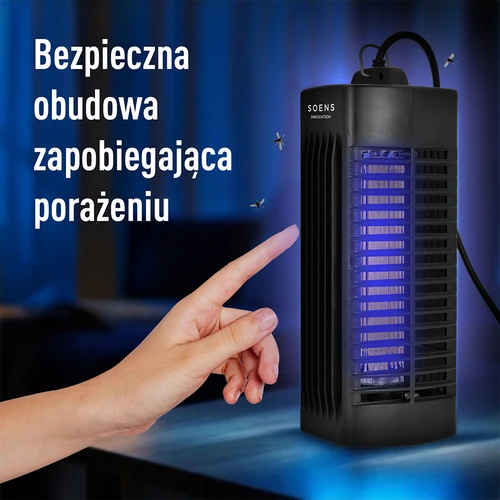 Manhattan UVA 6 W rovarölő lámpa, fekete - 8