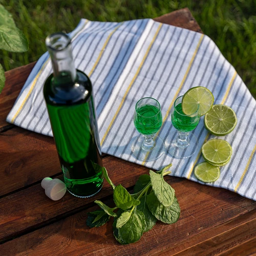 Marina palack paradugóval, fehér üveg, 0,5 l - 6